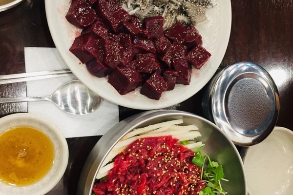 韓国 ソウル 広蔵市場 ミシュランのお店 プチョンユッケ Trip Com ソウルの旅のブログ