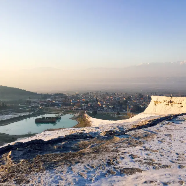 【土耳其 愛琴海】超夢幻世界遺產棉花堡 巴穆卡麗PAMUKKALE 冰雪溫泉聖地