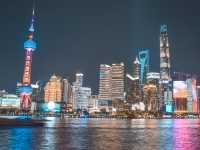 Shanghai at night. the bund lights! 🏙🌃