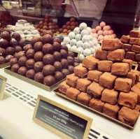 Amazing selection of chocolate at Harrods