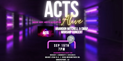 Acts Alive 2023 Shreveport (Shreveport) | Bright Star Baptist Church, Meriwether Road, Shreveport, LA, USA