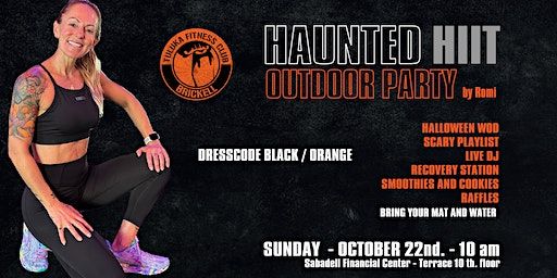 HAUNTED HIIT WORKOUT + LIVE DJ - All levels by Romy | Sabadell Financial Center - Terrace 10th Floor