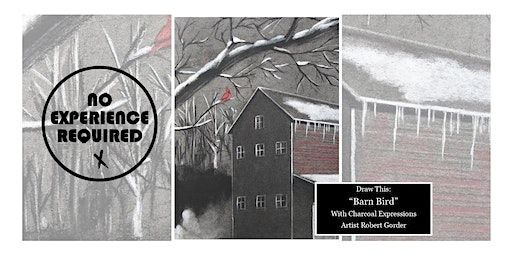 Charcoal Drawing Event "Barn Bird" in Amherst | The Local Goat Company