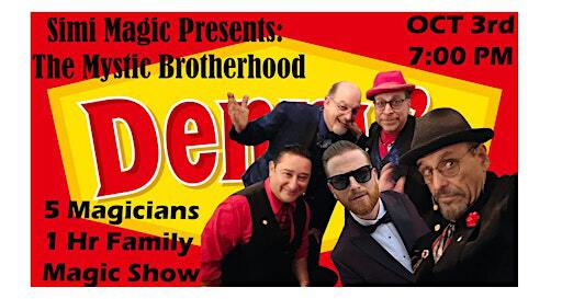 SIMI MAGIC Presents - The MYSTIC BROTHERHOOD 5 MAGICIANS 1 HOUR MAGIC SHOW | Denny's