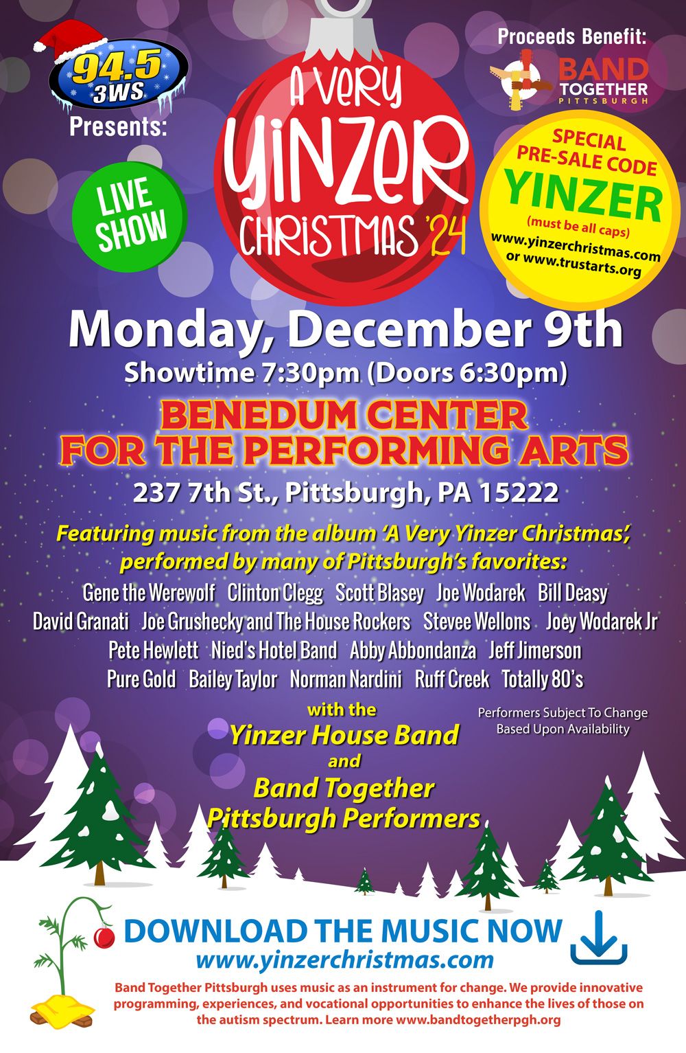 A Very Yinzer Christmas Live Show | Benedum Center for the Performing Arts
