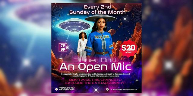 Dinner And An Open Mic Evert 2nd Sunday of the Month | 7 N Monastery Ave