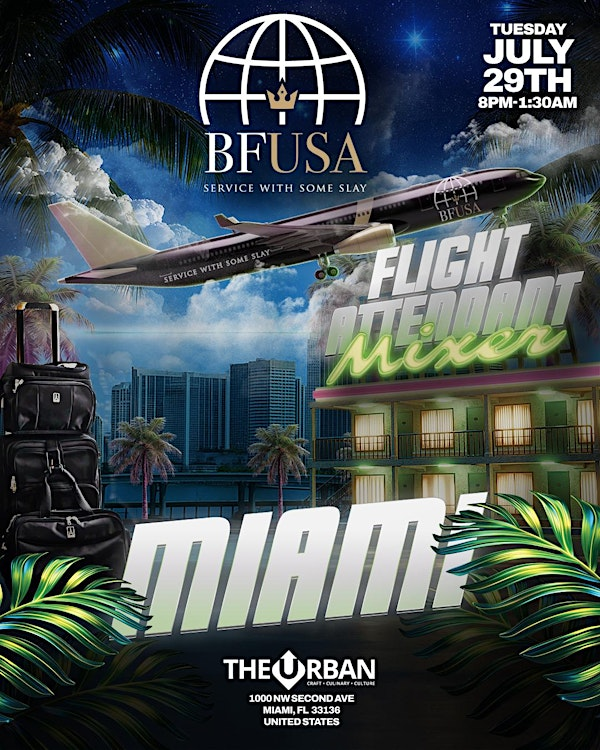 Black Flight Attendants USA Miami Mixer | The Urban