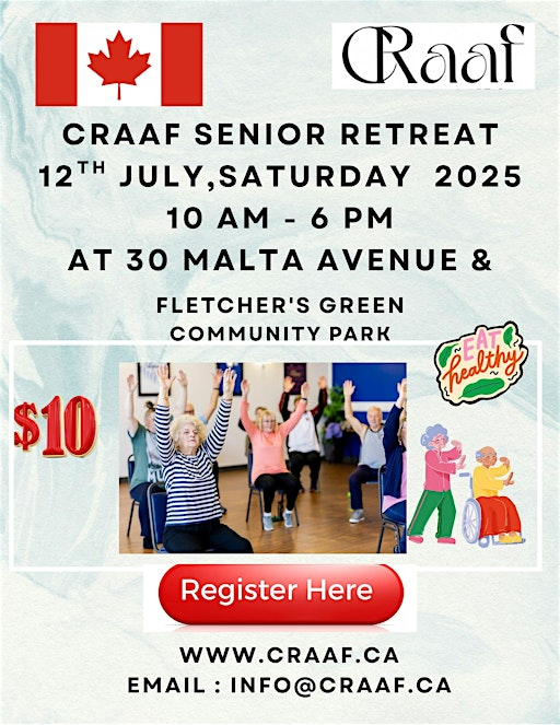 CRAAF SENIOR  RETREAT | 30 Malta Ave.