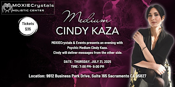 An Evening with Cindy Kaza | 9912 Business Park Dr suite 165