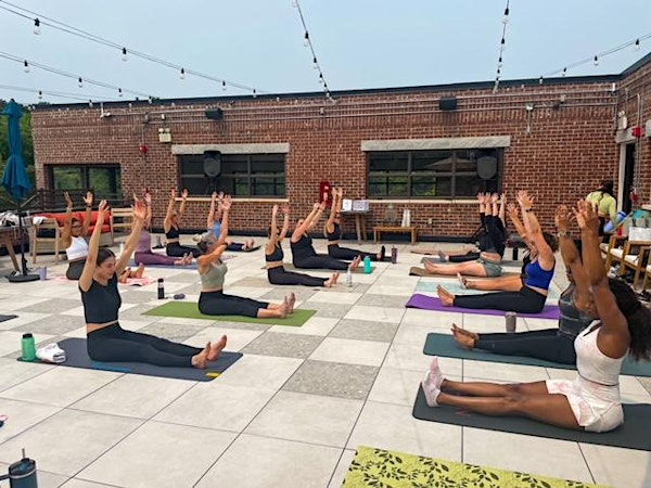 Rooftop Powers Pilates at Third Rail Distillery | Third Rail Distillery