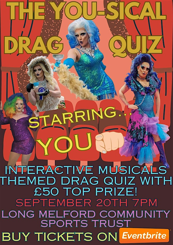 You-sical drag musicals quiz night | Long Melford Football Club