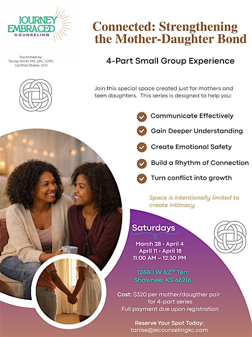 Connected: Staying Close in the  Preteen Years; A Mother-Daughter Group | 12480 W 62nd Terrace