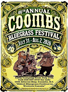 Coombs Bluegrass Festival 46th Annual | Coombs Rodeo Grounds