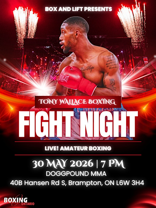 TONY WALLACE BOXING FIGHT NIGHT | Doggpound MMA