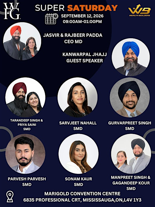Wealth Builder's Super Saturday | Marigold convention Centre
