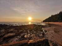 ตะวันลับขอบฟ้า ที่หาดพลา ระยอง
