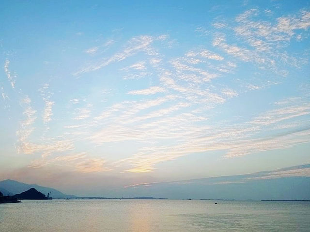 欣澳睇日落