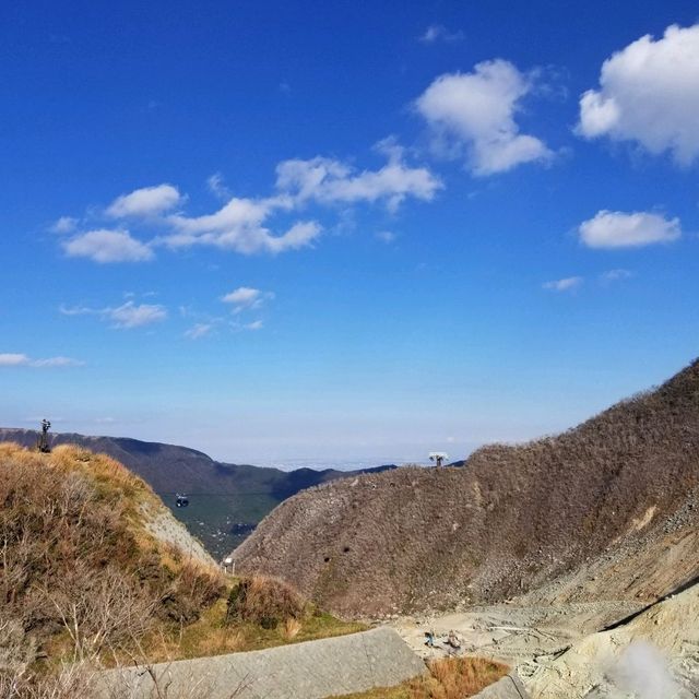 箱根景點:大涌谷-硫磺沸騰火山山谷