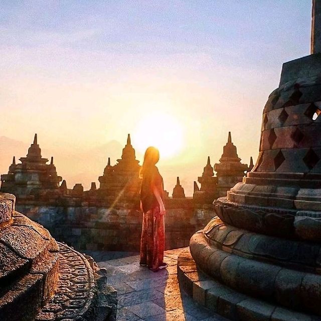 Moments at The Borobudur Tample, Jogja