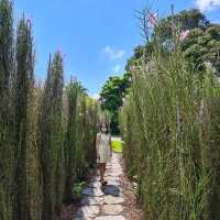 Manicured gardens in the Istana