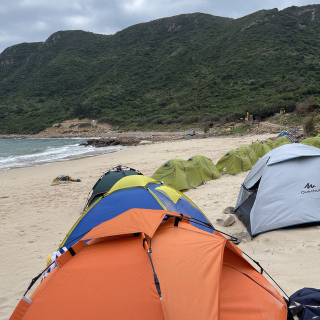 Camping on Sanmen Island