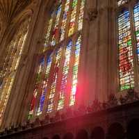 King's College, magnificent stained glass