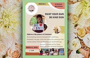 BE KIND Sign Painting with Kindness Workshop | Queen Annes County Art Council
