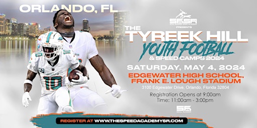 Tyreek Hill Youth Football Camp: ORLANDO, FL | Edgewater High School