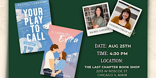 Q&A and Book Signing with Rachel LaBerge and Courtney Corlew | The Last Chapter Book Shop
