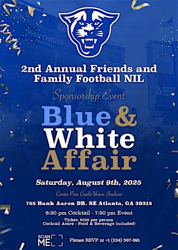 2nd Annual Friends and Family Football NIL Blue & White Affair | Center Parc Stadium
