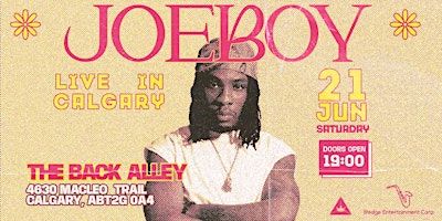 JOEBOY LIVE IN CALGARY CONCERT! | The Back Alley