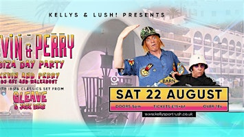 Kevin & Perry Ibiza Day Party featuring Gleave and Jack Bear | The Barn at Kellys Complex