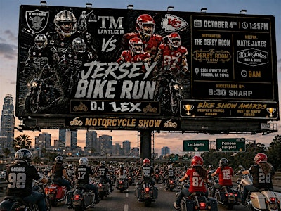 MOTORCYCLE SHOW at the 4th Annual Jersey Bike Run | The Derby Room Pomona at Fairplex