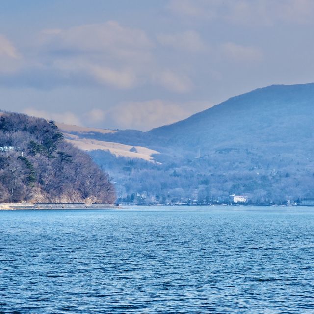 真冬の山中湖