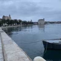 Gazing across the Adriatic from the Palace..