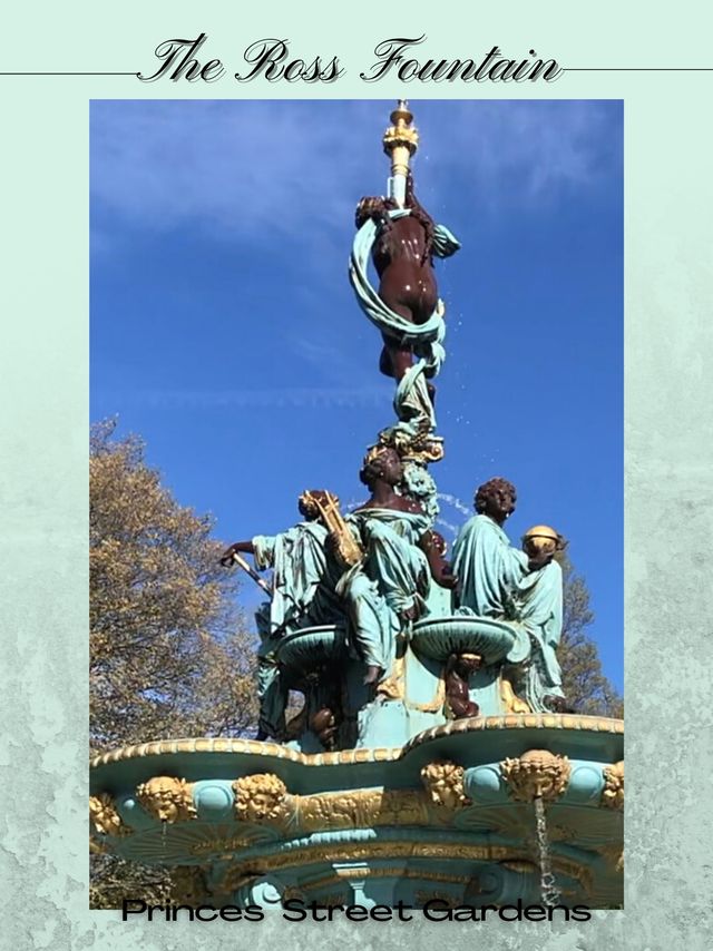 愛丁堡備受喜愛的歷史地標⛲️羅斯噴泉