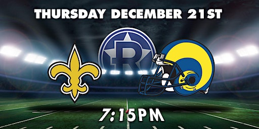 NFL Saints vs Rams - Football Watch Party (Thursday) | The Revel Patio Grill