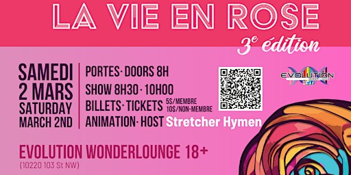 La Vie en Rose 3e édition | Evolution Wonderlounge
