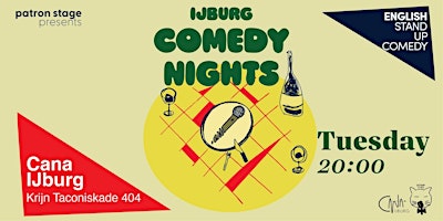 Ijburg Comedy Nights- English Stand up Comedy - Cana Ijburg - 7 May | Caña IJburg