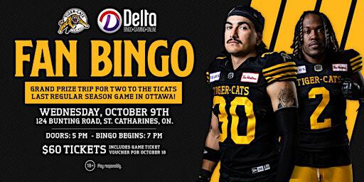 Hamilton Tiger-Cats Bingo at Delta Bingo & Gaming | Delta Bingo & Gaming