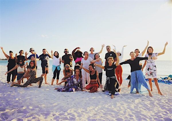 Silent Disco full moon beach Ecstatic Dance at sunset with dj kat | South Lido Key Beach Park on the Gulf