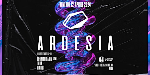 12.04 ARDESIA ELECTRONIC PARTY - Backstage Academy Pisa | Viale delle Cascine, 66