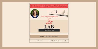 Lit Lab: Winter Workshop Series with Marie Lamba | The Doylestown Bookshop
