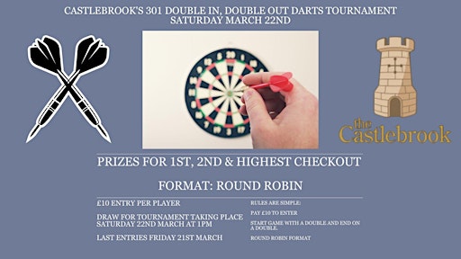 Darts Tournament Saturday 22nd March | The Castlebrook Inn