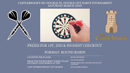 Darts Tournament Saturday 22nd March | The Castlebrook Inn