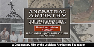 "Ancestral Artistry" Film Screening - Bayou Bijou Theater, UL at Lafayette | 620 McKinley St