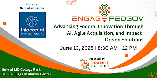 Engage FedGov: Advancing Federal Innovation - AI, Acquisition and Strategy | Samuel Riggs IV Alumni Center