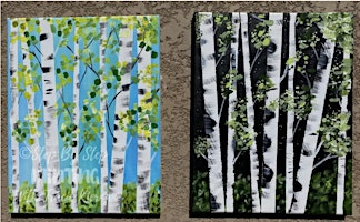 Paint with Ashley Blake “Day or Night Birch Tree” Paint Night | The Creek Pub & Grill