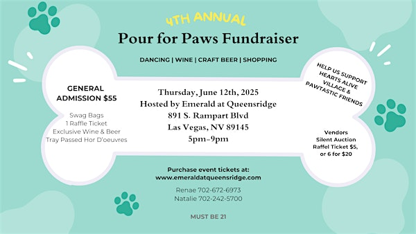 Pour for Paws Fundraiser | Emerald at Queensridge