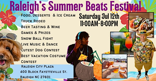 Raleigh's Summer Beat Festival - FREE Admission | Raleigh city plaza
